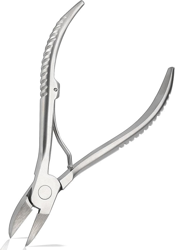 Heavy Duty Podiatrist Toenail Clippers for Thick and Ingrown Nails, Hand Forged Stainless Steel Toe Nail Clippers for Men Women Seniors