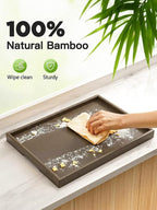 Bamboo Bed Tray Table with Foldable Legs, Breakfast Tray - Image 7