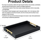Black Rectangle Serving Tray - Image 5