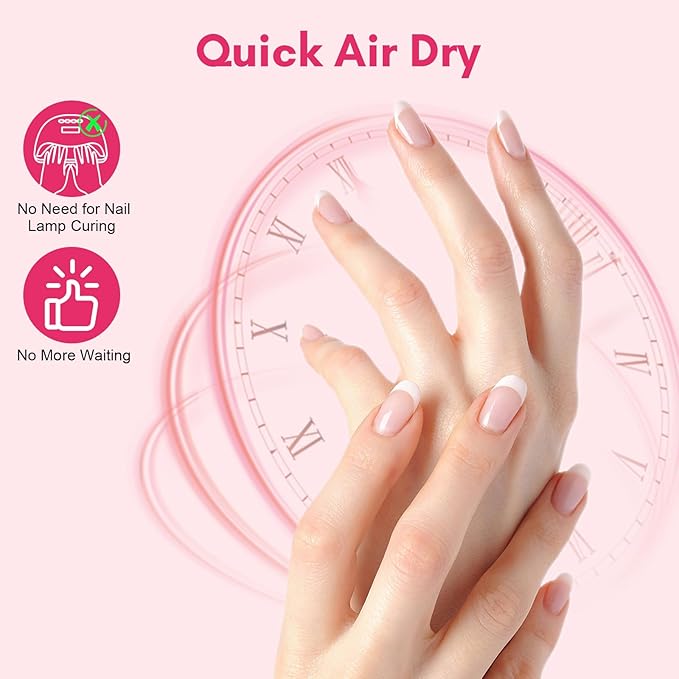 Makartt Super Strong Nail Glue for Press ons: Acrylic Nail Tips-Fake Nails-Salon Quality, Brush On, Quick Dry, Easy Application Durable & Long-Lasting Fast Glue False Nails, Hema Free