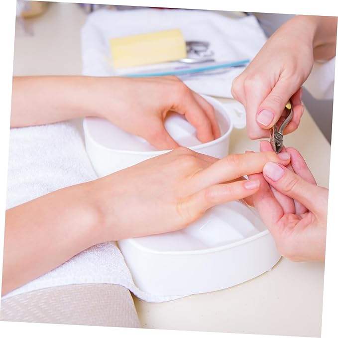 1pc Single-layer Nail Soaking Bowl for Manicure Care Nail Removal Bowl Suitable for Home and Salon Rectangular Design for Soaking Fingers and Softening Cuticles