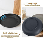 Wheat Straw Plates 9 Inch, Unbreakable Plastic Plates Reusable, Dinner Plates - Image 7