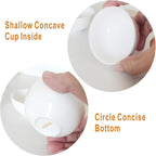 TeaCup 1.8 oz White Porcelain Gongfu Tea cups Ceramics Cups Small Cups Tiny - Image 2