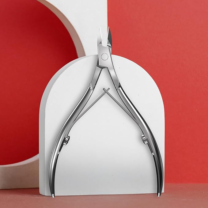 Staleks CLASSIC 12 Cuticle Nippers – 8mm Blade – Stainless Steel – Compact Design – For Home Manicure & Pedicure
