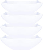 PLASTICPRO Disposable 128 ounce Square Serving Bowls, Party Snack or Salad Bowl by PLASTICPRO