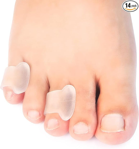 Niupiour Silicone Toe Separator - 14 Pack Gel Toe Spacers for for Women and Men, Toe Corrector for Women and Men, Toe Straightener for Bunions, Overlapping Toe, Hammer Toe, Say Goodbye to Pain