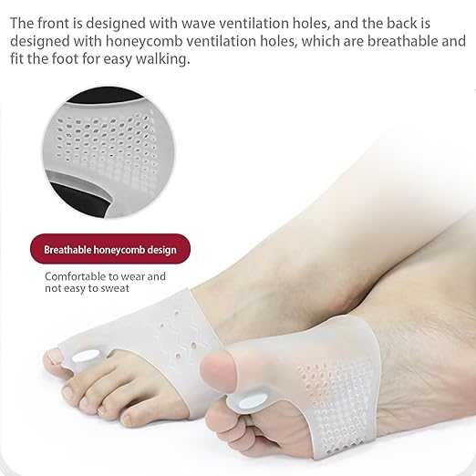 Toe Separators for Correcting Bunions and Restoring Toes to Their Original Shape for Men and Women – Toe Spacers Bunion Corrector (Transparent)
