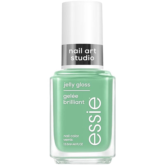essie Nail Art Studio Jelly Gloss Polish, Vegan, Sheer Green Nail Polish, Cactus Jelly, 0.46 Fl Oz