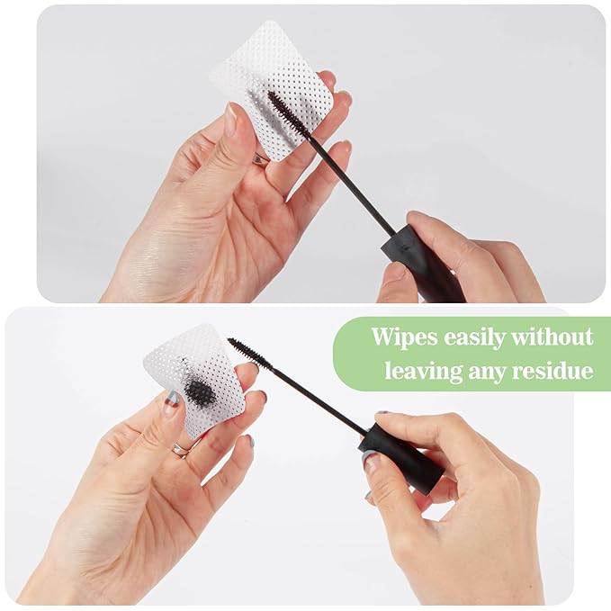 MAQIHAN 600 Lint Free Nail Wipes - White Nail Polish Remover Wipe Lint Free Pads for Gel Nails No Lint Nail Glue Wipes Eyelash Extensions Toallitas para Uñas Sin Pelusa Nail Supplies