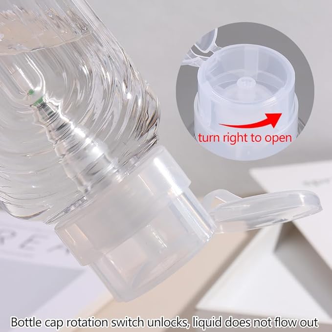 Nail Polish Remover Pump Push Down Pump Dispenser 500Pcs Lint Free Nail Wipes Pump Bottles for Liquids Eye Makeup Remover Pump Push Down Alcohol Dispenser Empty Clear Bottle