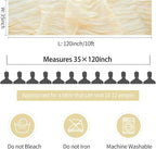 12 Packs Beige Cheesecloth Table Runner, Boho Gauze Cream Cheese Cloth Table - Image 6