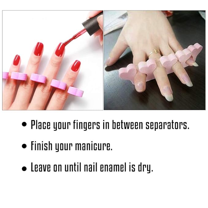 Toe Separators Toe Spacers (12 Pairs)- Apply Nail Polish During Pedicure Manicure - Stocking Stuffers for Ladies Women Teens Girls Kids - Nail Spa Party Supplies