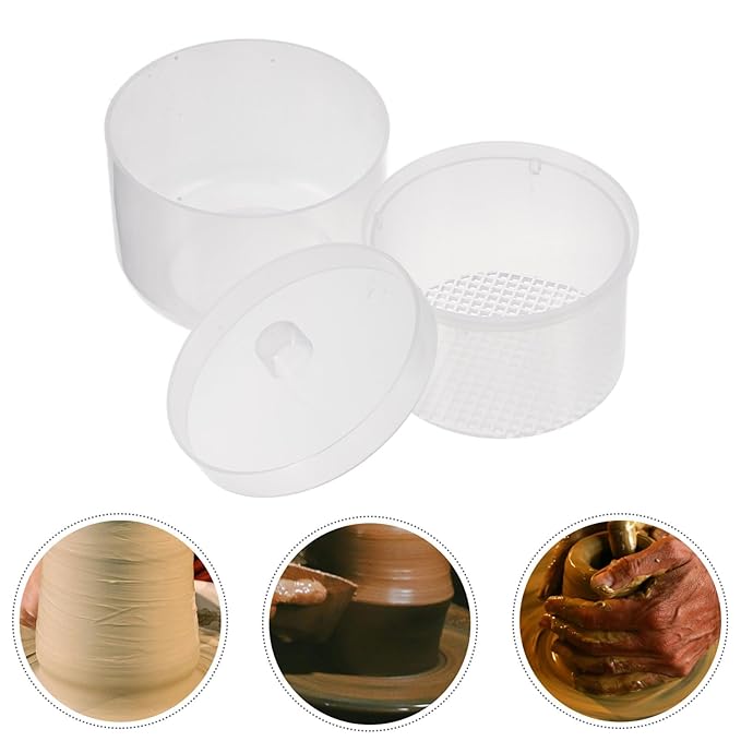 1Set Nail Tool Cleaner Box Reusable Plastic Soaking Container for Manicure and Pedicure Tools Durable Nail Art Tool Bowl with Detachable Lid for Salon and Home