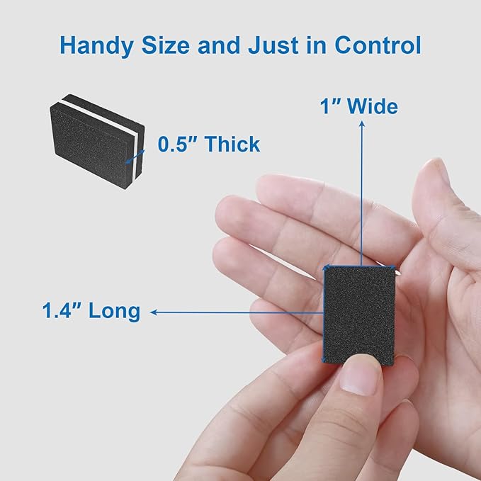 Nail Buffers (50 Pack), Mini Buffer Block Nail File for Acrylic Nails and Natural Nails, 100/180 Grit Nail Buffer Block Bulk Buffing Blocks for Nail Buff Professional Manicure File Blocks Set Black