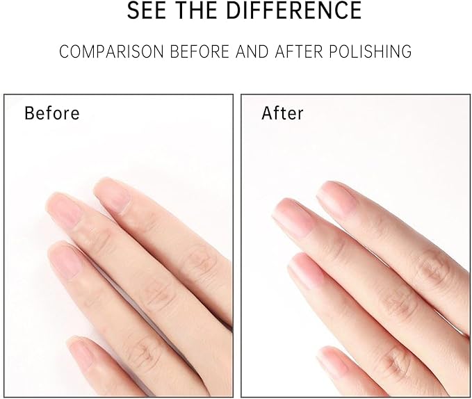 Nail Files and Buffers for Natural Nails Smooth and Polish Gel Surface 400/600/4000 Grit (A-Drop)