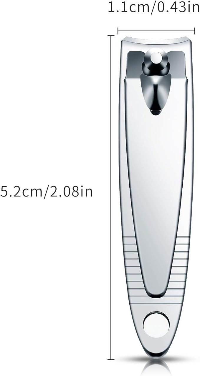 32 Pieces Stainless Steel Fingernail Nail Clipper Bulk Silver Portable Toenail Clippers Cutter Set