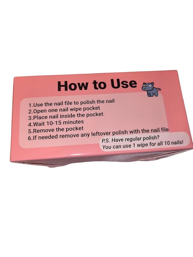 Nail polish remover wipes with Rose Oil