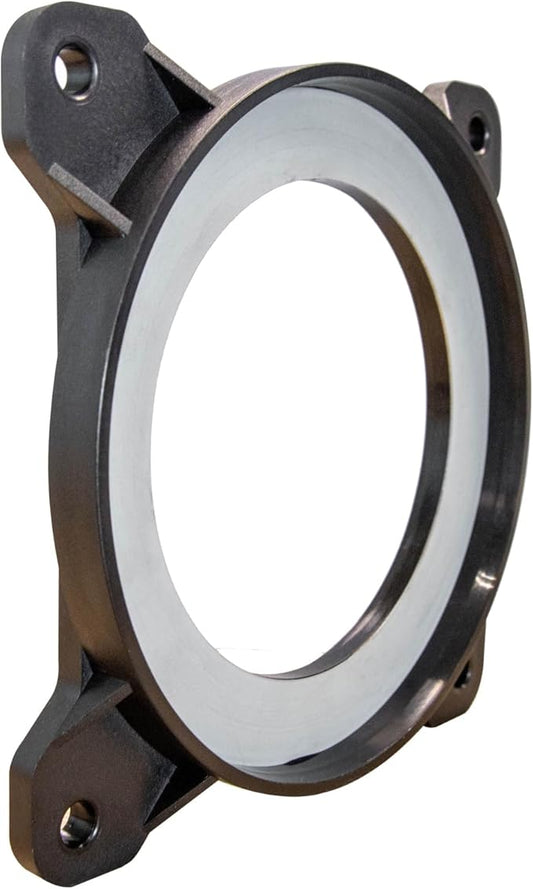 O'SKOOL Dust Connection 4" Flanged Inlet Fitting Steel Port for 4-inch Magnetic Dust Collection Coupler (Magnetic Port is not Included)