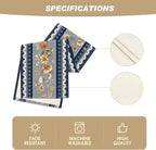 Artoid Mode 210 GSM Fall Table Runner 13x72 Inch Home Party Decor | Blue - Image 5