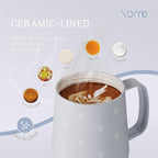 YOME 10oz Bow Grey Insulated Coffee Mug - Image 4