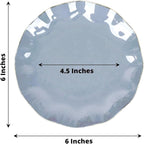 Efavormart 10 Pack | Dusty Blue 6" Round Plastic Dessert Salad Plates, - Image 3