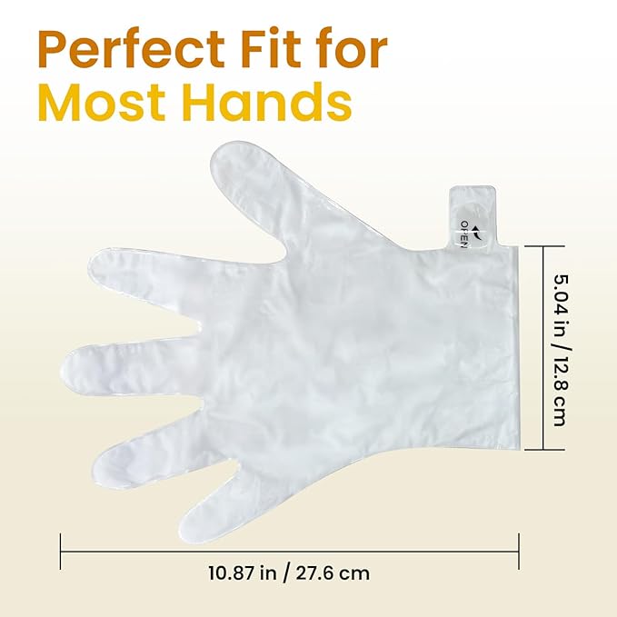 Repairing Hand Mask for Dry Cracked Hands, Hand Masks with Shea Butter, Jojoba Oil & Vitamin E, Moisturizing Gloves, Skin Care Gifts for Women & Men, Self Care Gifts for Women (2 Pairs)