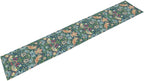 William Morris Floral Table Runner, Vintage Green Flowers Botanical Printed - Image 7