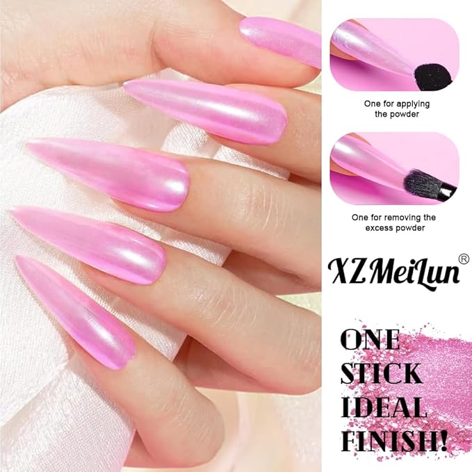 Cat Eye Nail Powder, Big-Capacity 0.8g 9D Cat Eyes Magnetic Powder Blue Magic Mirror Effect Pigment Holographic Nail Art Glitter, Can Mixed with Builder Gel Nail Polish for Use