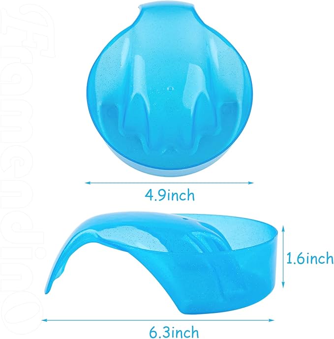 Framendino, 4 Pack Hand Cuticl Nail Soaking Bowl Manicure Dip Bowls for Polish Care Colors
