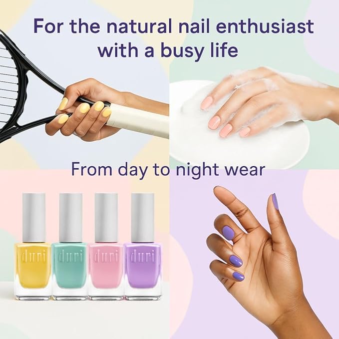 duri 103S Summer Turns to High Nail Polish, True Pink Pastel Full Coverage, Lasting, 0.45 Fl Oz