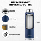 RAYMYLO Insulated Water Bottle 20 oz, Triple Wall Vacuum Stainless Steel | - Image 5