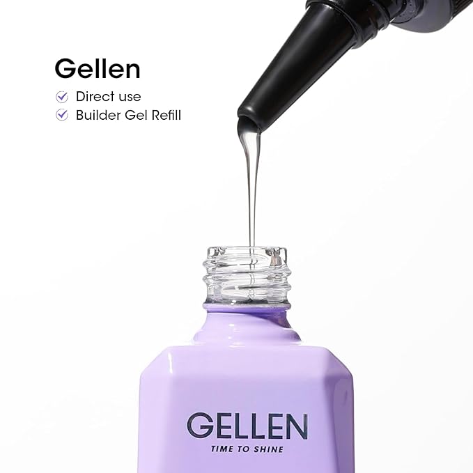 GELLEN 100ml Base Coat Gel Polish Soak Off U V Light Cured High Capacity Base Coat Gel Nail Polish for Salon