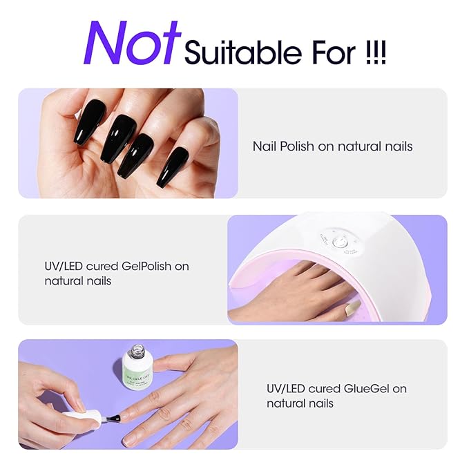 Gellen Solid Gel Nail Glue Remover Spray, 60ML Nail Glue Remover for Press On Nails Acrylic Nails Fake Tips, Acetone Free Soak Off Press-on Nail Removers Glue Off, Not UV Gel Polish Removers