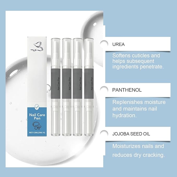 4 Pack Nail Care Pen, Repair & Strengthener Maintenance Serum for Healthy Nails