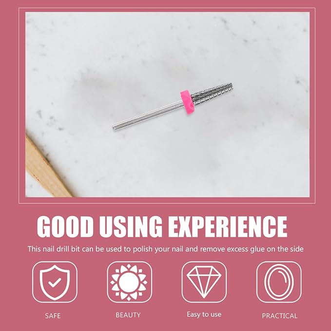 5-in-1 Tungsten Carbide Nail Bits Versatile Electric Cuticle Drill for Home Salon Nail Polish Remover Tool