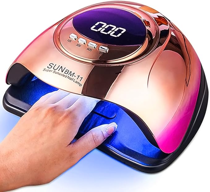 New 66 LED/UV Nail Dryer with Smart Sensor - 10s Quick Dry, 280W High Power, 4 Timers & LED Display, Hands-Free Auto On/Off for Gel/Polish/Lacquer (Home Salon Essential)