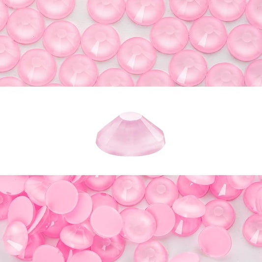 Novani 3000 Pieces Flatback Rhinestones Glass Round Gems Mocha Rose Crystals for Nail Art DIY Crafts Clothes Shoes,SS16,3.8-4.0mm