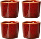 Ceramic Espresso Cups 4oz Modern Stackable Demitasse Mugs by Unknown