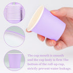 3 oz Disposable Paper Cups, 50 Pack Bathroom Cups Mouthwash Cups | Small Paper - Image 3