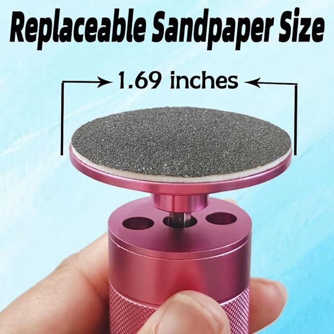 63 Sandpaper Discs (1.7'' x 1.7'' for Electric Foot File Callus Remover and 20 pcs(0.5'' x 0.5'') Sanding Rings