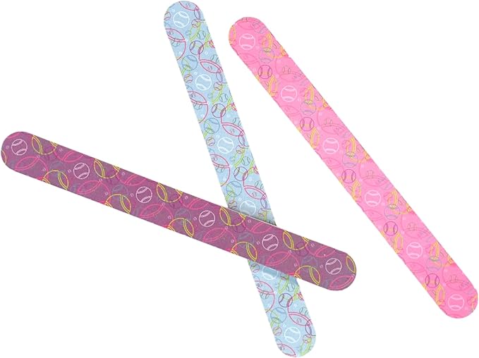 Racquet Inc. - Tennis Nail File 3-Pack - Double-Sided Emery Board for Nail Care, Manicure & Pedicure, Professional Nail Buffer & Filer for Smooth, Shaped Nails