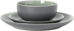 Gibson Elite Pine Coast Plates and Bowls Sets, 12-Piece Stoneware Dinnerware - Image 10
