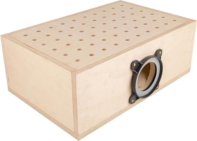 O'SKOOL Dust Connection 4" Flanged Inlet Fitting Steel Port for 4-inch Magnetic Dust Collection Coupler (Magnetic Port is not Included)