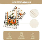 Artoid Mode 210 GSM Fall Table Runner 13x36 Inch Home Party Decor | Pumpkin Bow - Image 5
