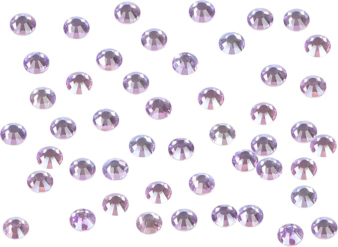 1440PCS Art Nail Rhinestones Non Hotfix Glue Fix Round Crystals Glass Flatback for DIY Jewelry Making with one Picking Pen (ss16 1440pcs, Green Pink)