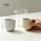 Calming Minimalist 7.8oz Matte Speckled Ceramic Cup - Image 4