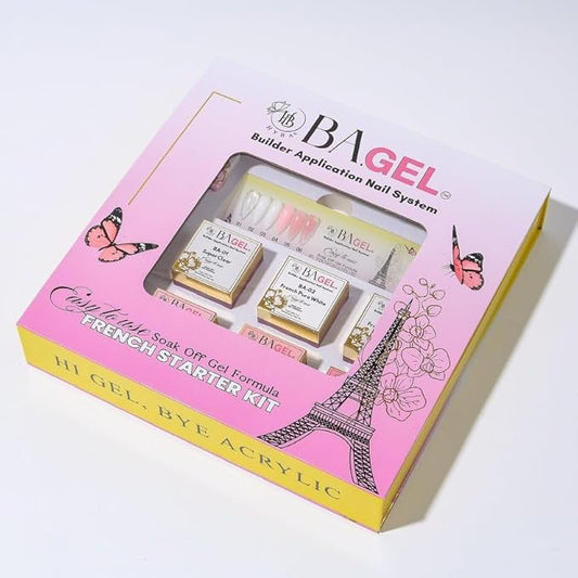 BA.GEL Paris French Builder Gel All-in-One Starter Kit for Nail Professionals, TPO FREE