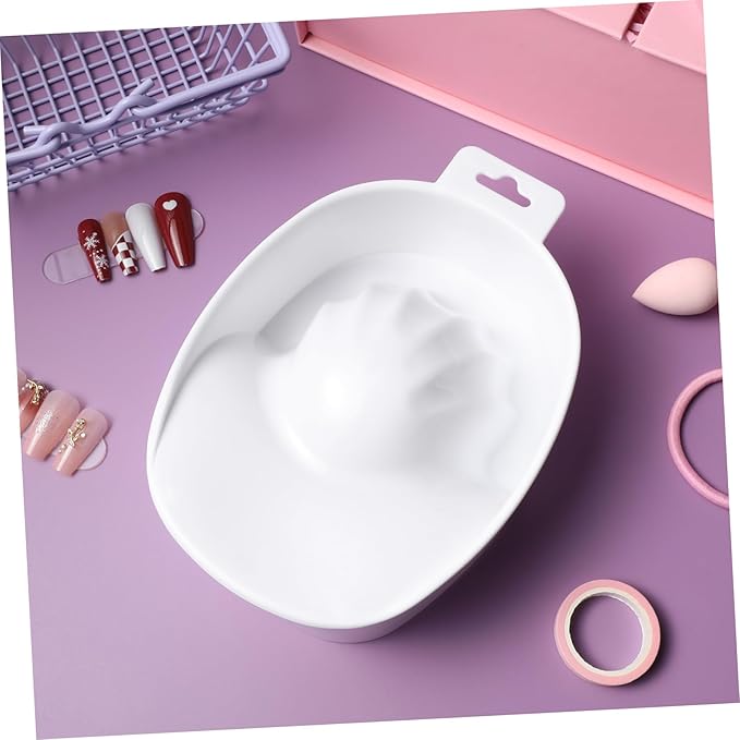 Single-layer Soaking Bowl Nail Removal Bowl Rectangular Nail Care Manicure for Hand