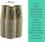 Disposable Coffee Cups, To Go Paper Hot Cups, Classic Design - Image 3