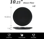 Ceramic Dinner Plates, 10.25 Inch, Set - Image 3